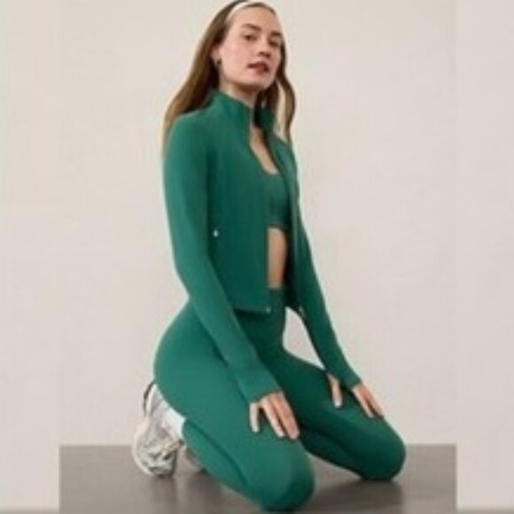 Yogalicious Lux Everyday Matching leggings and jacket Set in Rain Forest - Picture 1 of 11